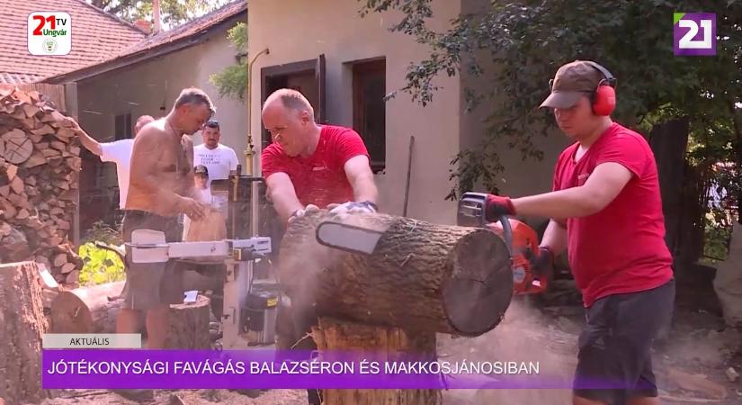Aktuális (2025.09.06) Jótékonysági favágás Balazséron és Makkosjánosiban (videó)