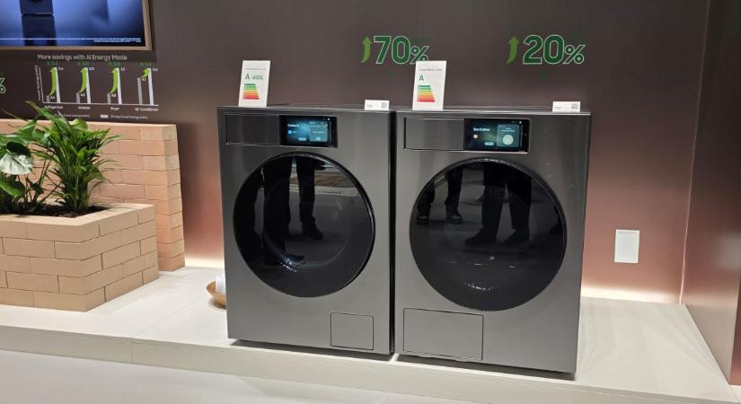 Ultrazöld, mesterséges intelligenciával kitömött mosógépet villantott a Samsung