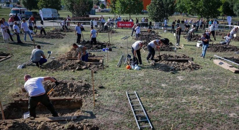 Taroltak a hajdú-bihariak, esélyt sem adtak az ellenfeleknek a nemzetközi sírásóversenyen