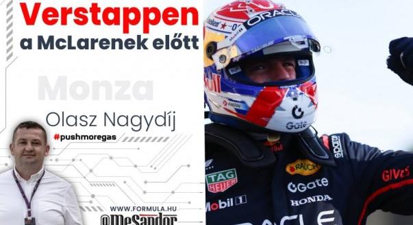 Verstappen a McLarenek előtt