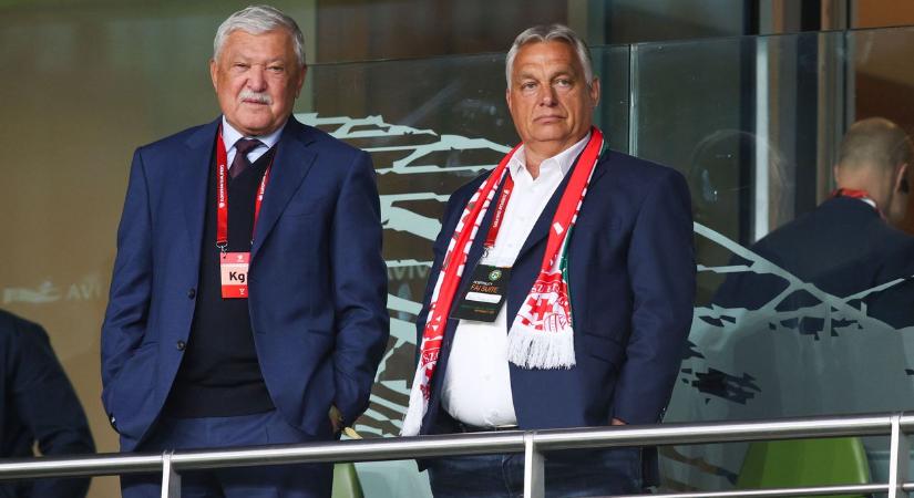Orbán Viktor Csányi Sándorral együtt szurkol Dublinban a magyar futball-válogatottnak