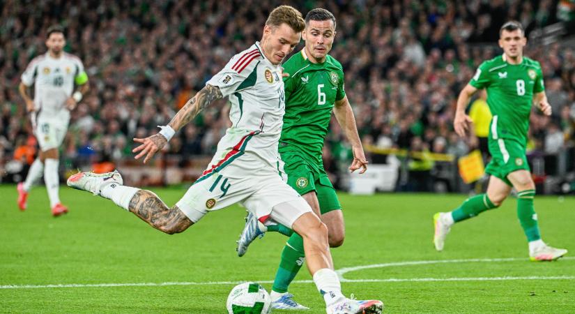 Kétgólos előnyről ért el 2-2-es döntetlent a magyar futballválogatott Írországban