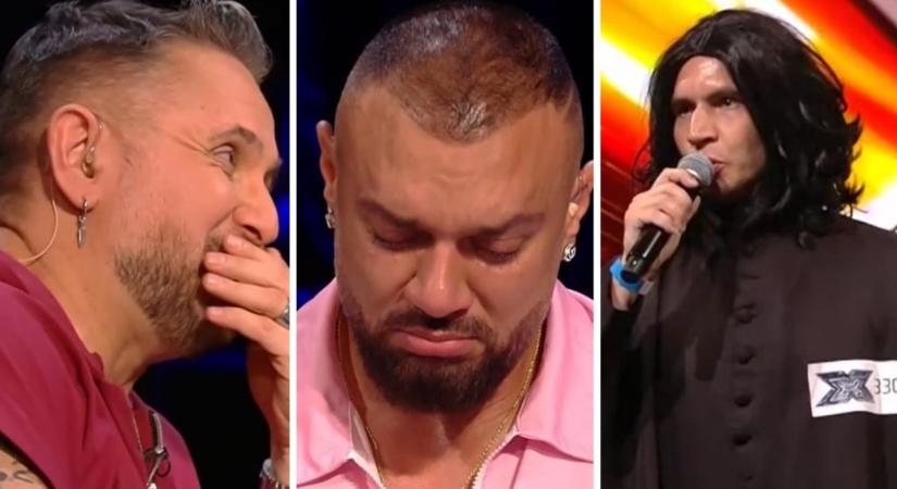 X-Faktor: Gáspár Laci könnyekig hatódott, amikor egy versenyző Piton professzornak öltözve adta elő egy régi dalát
