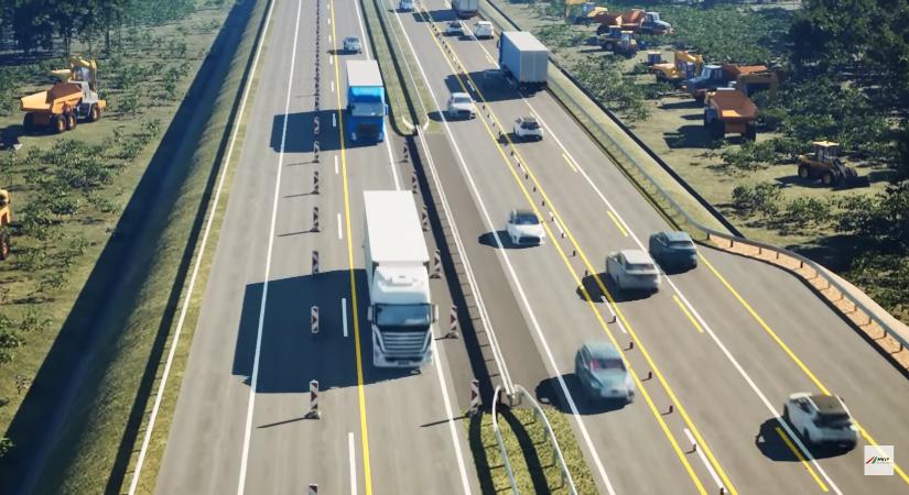 Megkezdődött az M1-es bővítése, így lesz belőle 2x3 sávos autópálya intelligens leállósávokkal