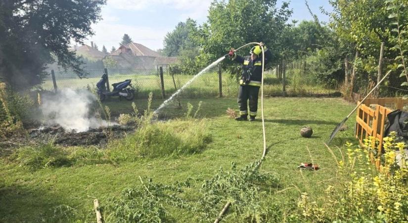 Lángok csaptak fel Sándorfalván, egy ember megsérült