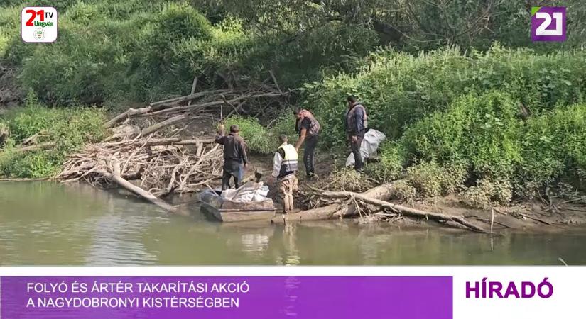 Folyó és ártér takarítási akció a Nagydobronyi Kistérségben (videó)