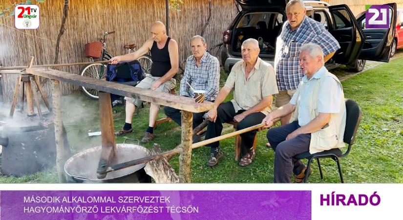 Második alkalommal szerveztek hagyományőrző lekvárfőzést Técsőn (videó)