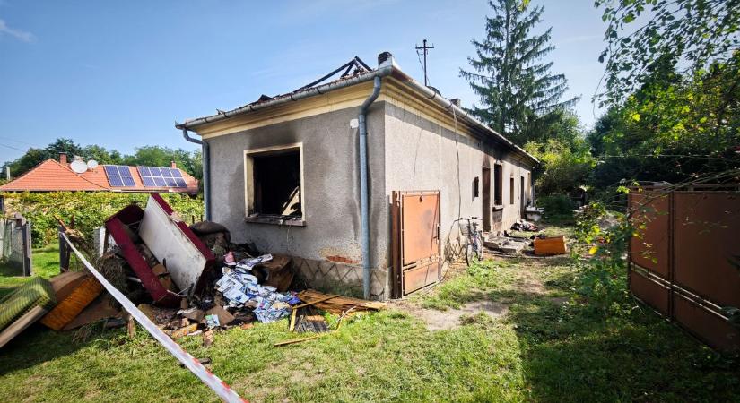 Összeégett egy férfi arca Vasváron - Futva menekült ki a tűzből - fotók, videó