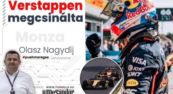 Verstappen megcsinálta! – Olasz Nagydíj, vasárnap