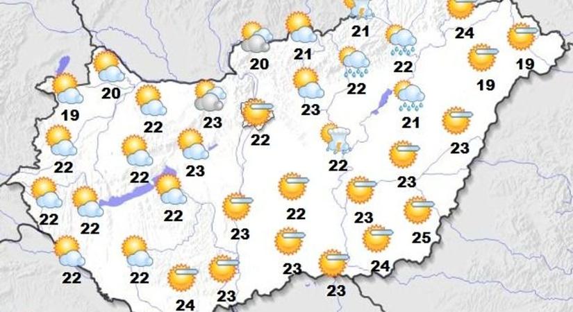 Szelesebb, de zivataros folytatás várható hétfőn