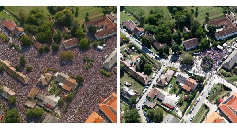 Kamufotót terjeszt a Tisza az érdektelenségbe fulladt kötcsei gyűlésükről
