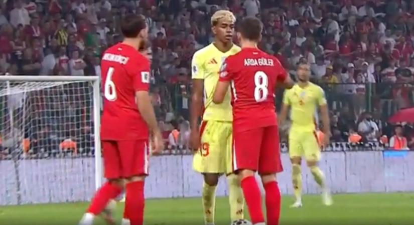 Arda Güler megint nem bírt magával: Szoboszlai után most Lamine Yammallal balhézott össze - videó