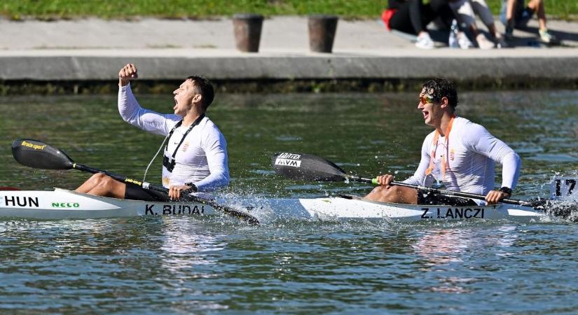 Világbajnok a szolnoki Budai Kevin–Lánczi Zaránd kajakpáros