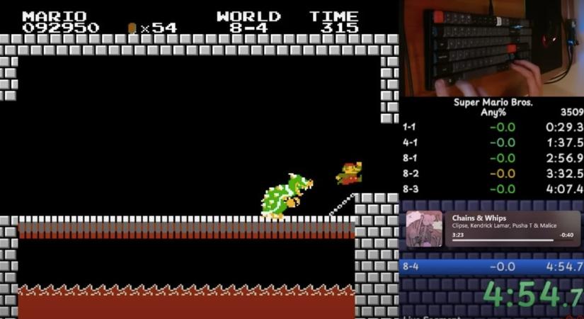 Új világrekord született a Super Mario Bros.-ban, íme a tökéletes játékmenet – videó