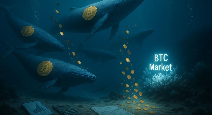 A Bitcoin bálnák 115 000 BTC-t dobtak piacra – a legnagyobb eladás 2022 közepe óta
