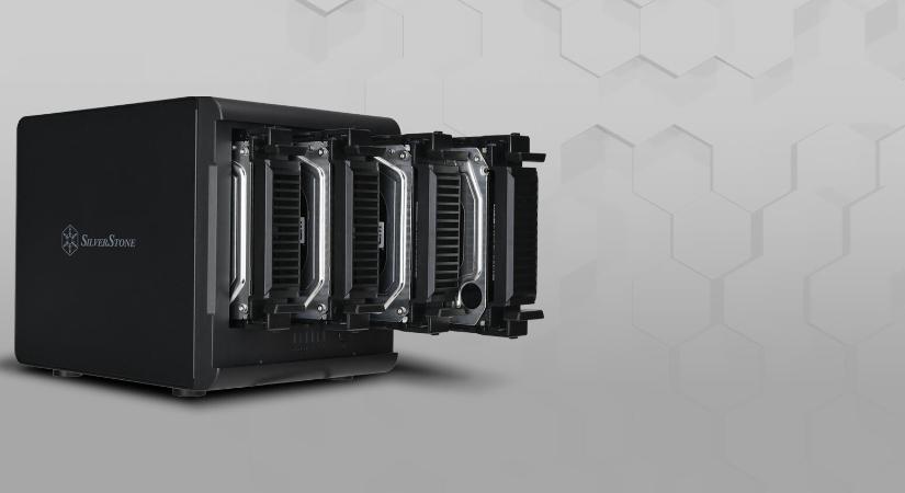 Négyeszközös HDD-ház érkezett a SilverStone műhelyéből