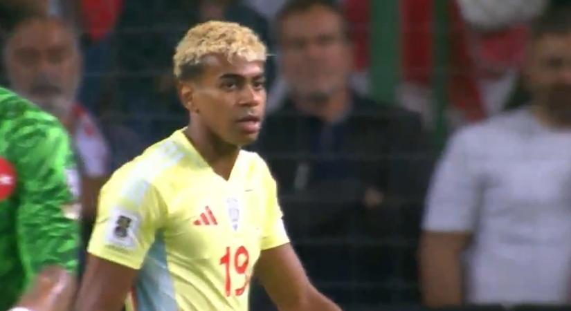Így dühöngött Lamine Yamal a 6–0-ra megnyert vb-selejtező után