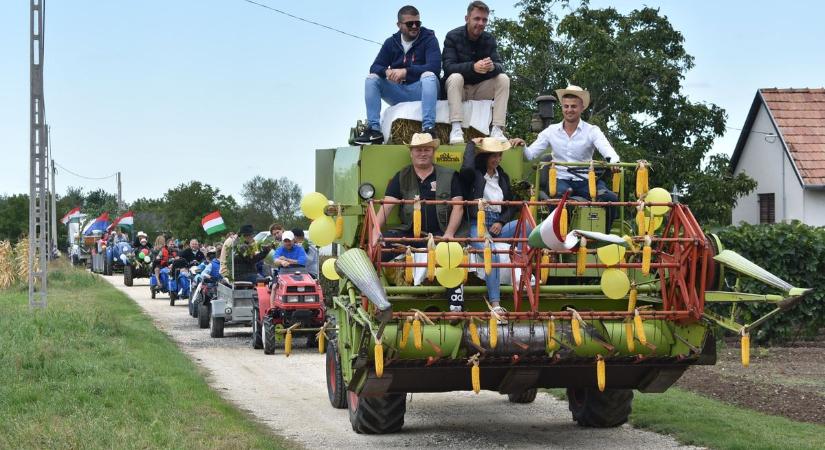 Vidám szüreti felvonulás és közösségi ünnep Tapolcafőn