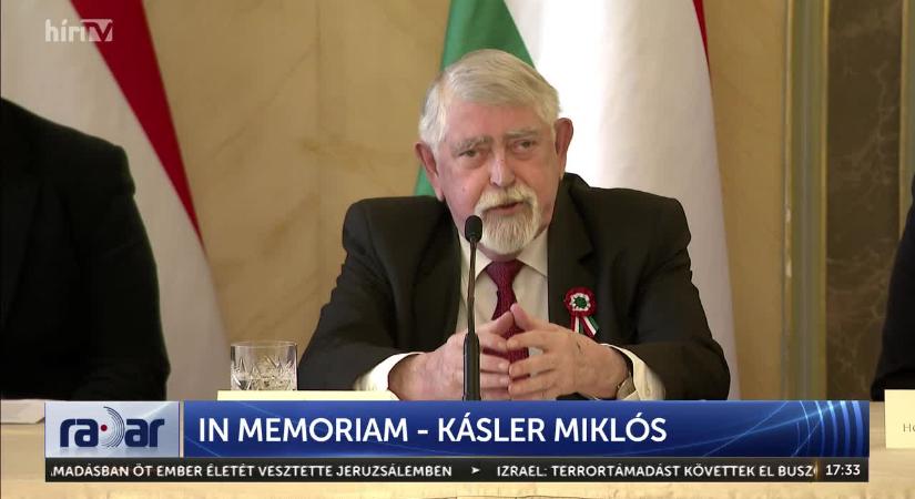 Radar - Elhunyt Kásler Miklós onkológus professzor  videó