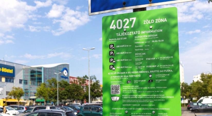 Újabb parkoló lett fizetős Debrecenben