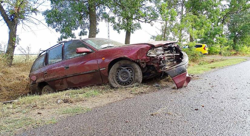 Elvesztette uralmát a jármű felett, majd árokba csapódott az idős nő – galériával