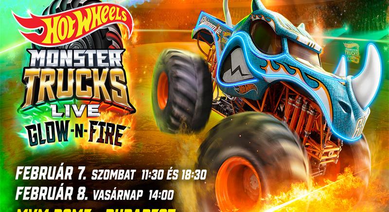 Hot Wheels Monster Trucks Live Glow-N-Fire show Budapesten