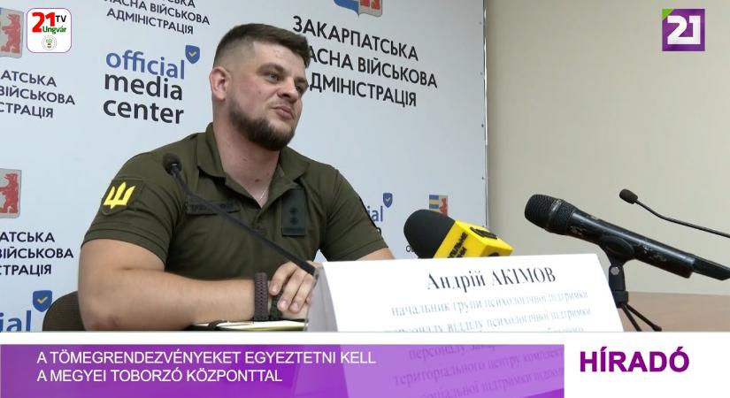 A tömegrendezvényeket egyeztetni kell a Megyei Toborzó Központtal (videó)