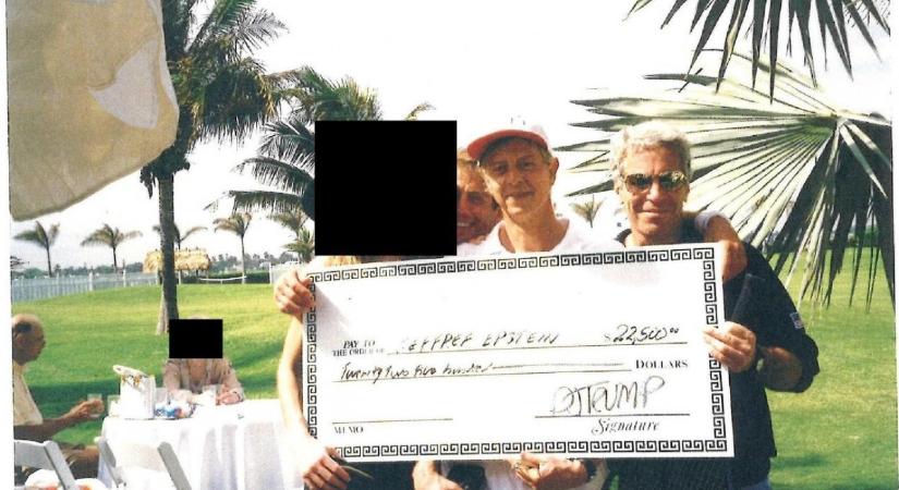 Egy fotó szerint Epstein „eladott” egy nőt Donald Trumpnak