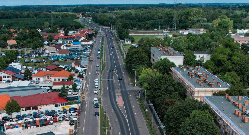 Átadják a Sámsoni út eddig elkészült szakaszát