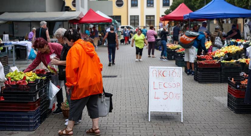 Akció akció hátán a szerdai piacon