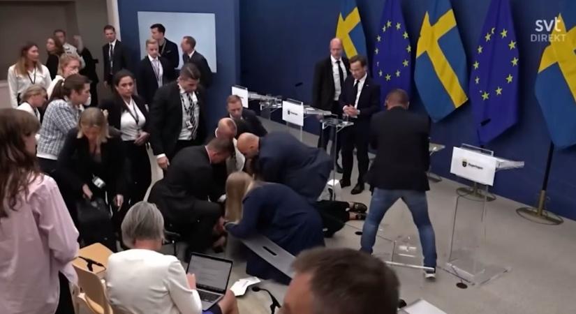 Sokk a sajtótájékoztatón: élő adásban ájult el az új svéd egészségügyi miniszter (VIDEÓ)