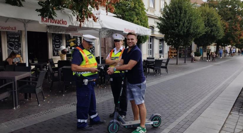 Fokozott rendőri ellenőrzések Sopronban: fókuszban az elektromos rollerek