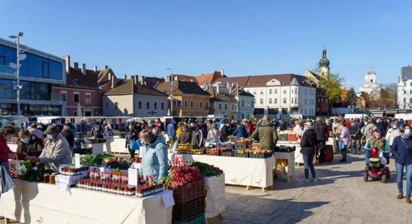 Mutatjuk az áthelyezett piacnapokat a győri belvárosban