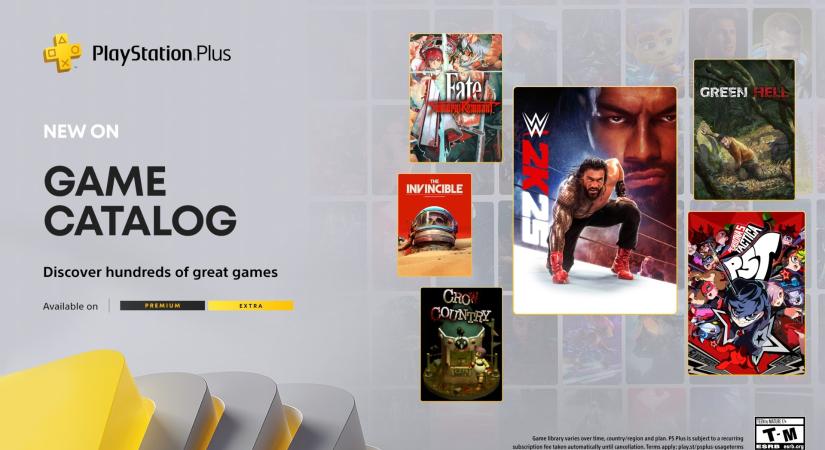 A WWE 2K25-tel, a Persona 5 Tacticaval és a Green Hell-lel erősít a PS Plus