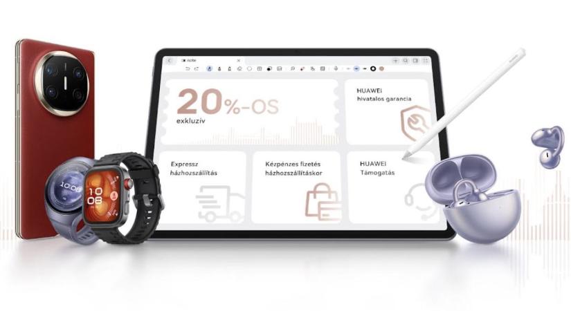 A Huawei megnyitotta a hivatalos magyar webáruházát