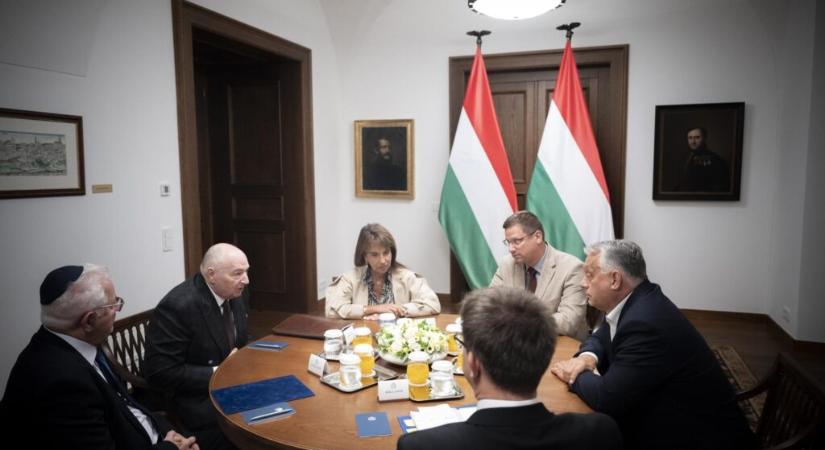 Az Európai Zsidó Kongresszus elnöke a magyar miniszterelnökkel tárgyalt
