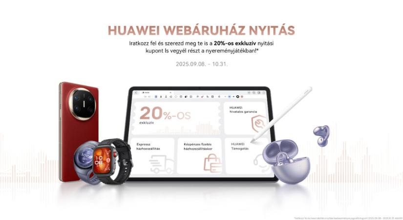 Megnyílt a Huawei webáruháza Magyarországon