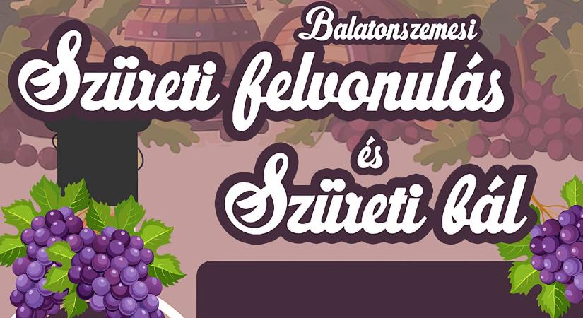 Szüreti felvonulás 2025 Balatonszemes