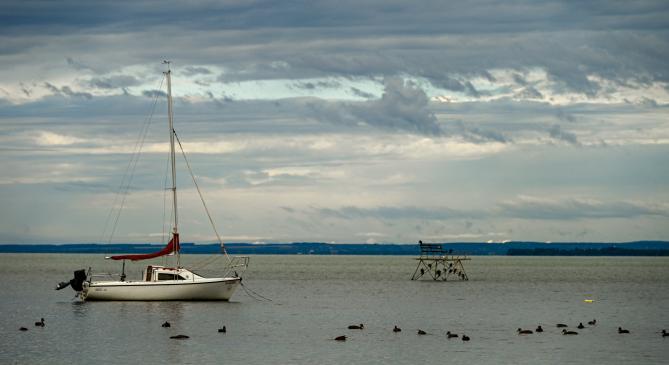 Őszi hangulatba jött a Balaton