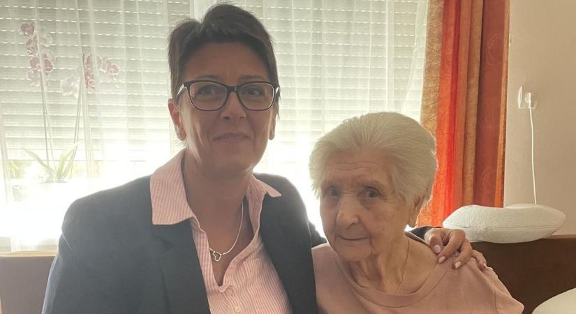 Szentkirályszabadja 90 éves lakóját köszöntötték
