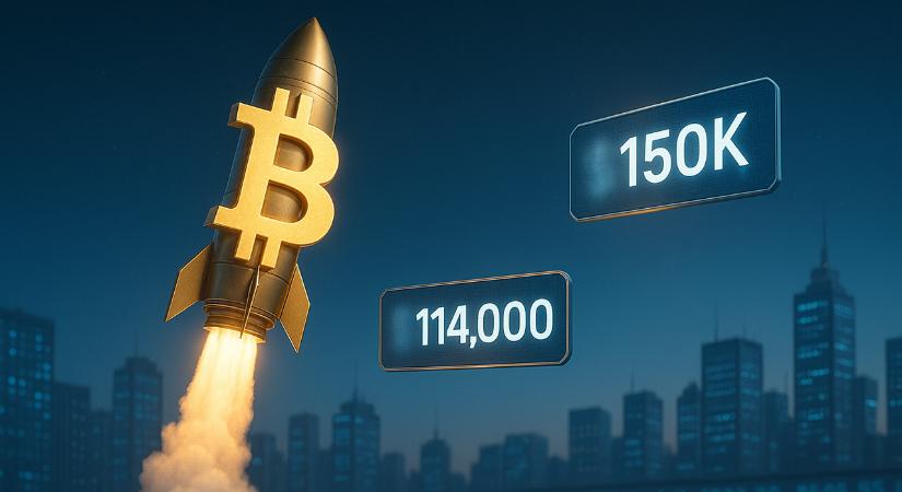 A Bitcoin áttörte a 114 000 dollárt, miközben Trump jelentős Fed-kamatcsökkentéseket követel a mérséklődő infláció miatt – Jön a 150 000 dollár?