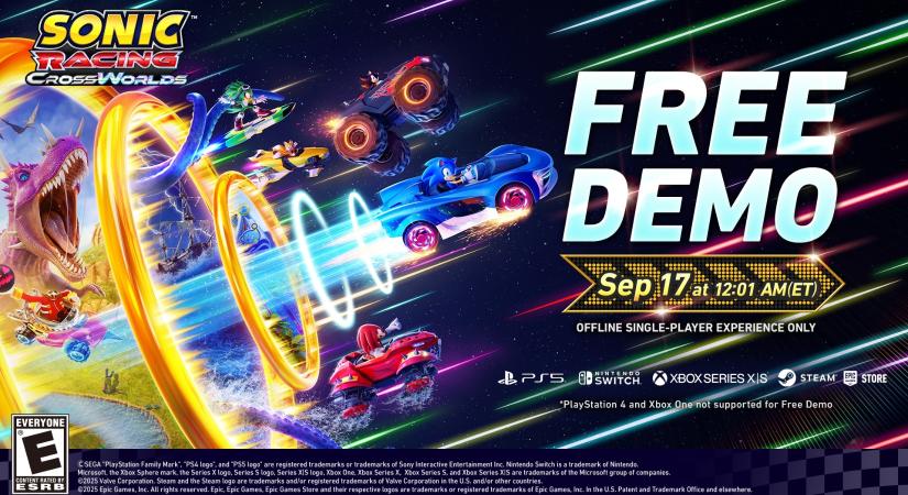 Single player demót kap a Sonic Racing: CrossWorlds