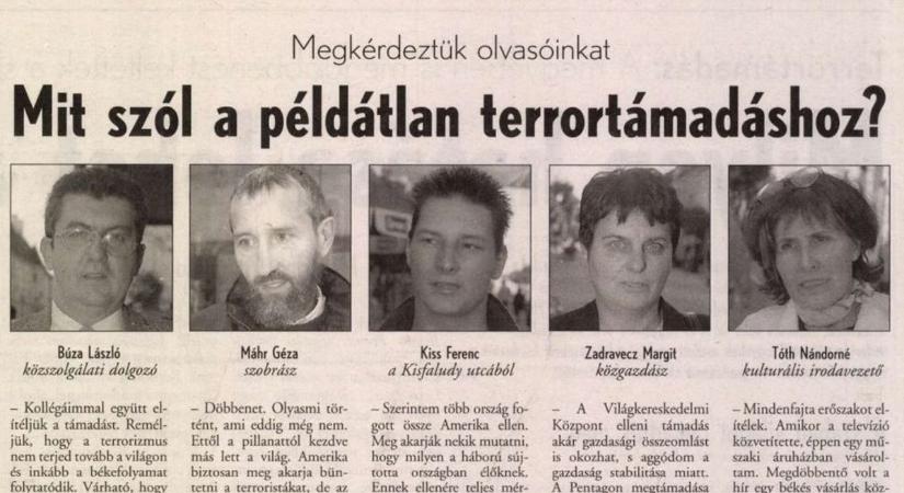 „Akár világháború is kirobbanhat” – Így aggódtunk 911 után