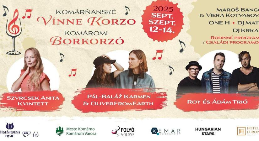 3 napig finom nedű áztatja a várost, ezzel robbant nagyot a komáromi borkorzó