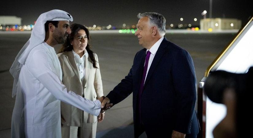 Orbán Viktor Abu-Dzabiban tárgyalást folytat Mohamed bin Zájed Ál Nahján sejkkel