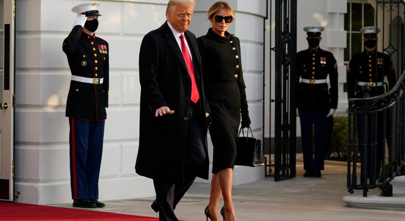 A nap képe: Donald és Melania Trump távozik a Fehér Házból