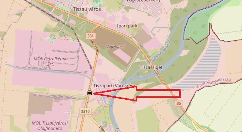 Kisteher- és személyautó ütközött Tiszaújvárosban