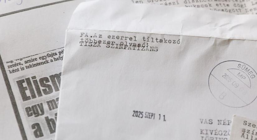 Halálosan megfenyegették a Vas Népe munkatársait: levelet kaptak, egy Tisza-szimpatizáns kivégzőosztag elé küldené őket