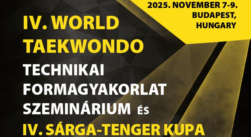 Novemberben újra poomsae szeminárium és Sárga-Tenger Kupa