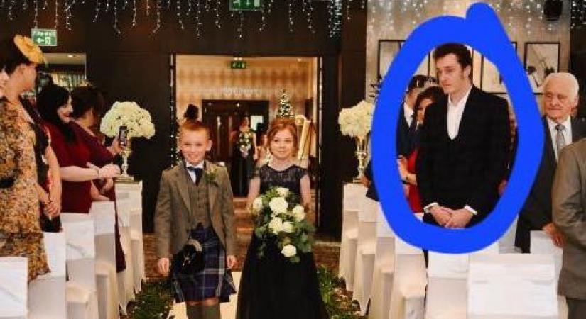 Négy évbe telt, mire a skót házaspár kinyomozta, ki az a vadidegen férfi az esküvői fotóikon